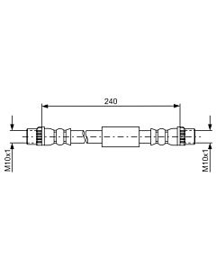 BOSCH 1987481666 FLESSIBILE DEL FRENO