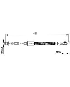 BOSCH 1987481687 FLESSIBILE DEL FRENO