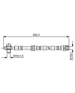 BOSCH 1987481693 FLESSIBILE DEL FRENO