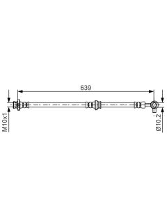 BOSCH 1987481696 FLESSIBILE DEL FRENO