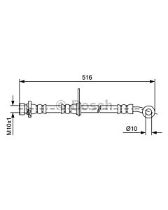 BOSCH 1987481730 FLESSIBILE DEL FRENO