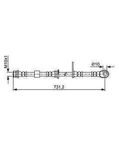 BOSCH 1987481957 FLESSIBILE DEL FRENO