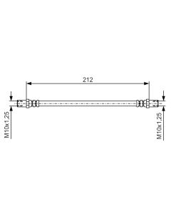 BOSCH 1987481A50 FLESSIBILE DEL FRENO