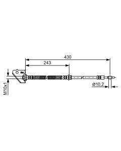 BOSCH 1987481B30 FLESSIBILE DEL FRENO