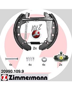 ZIMMERMANN 209901099 KIT GANASCE FRENO