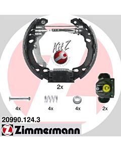 ZIMMERMANN 209901243 KIT GANASCE FRENO