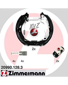 ZIMMERMANN 209901283 KIT GANASCE FRENO