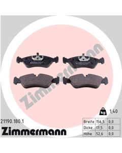 ZIMMERMANN 211901801 KIT PASTIGLIE FRENO, FRENO A DISCO