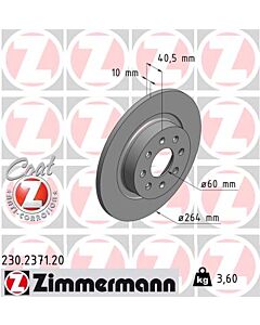 ZIMMERMANN 230237120 DISCO FRENO