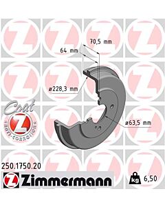 ZIMMERMANN 250175020 TAMBURO FRENO