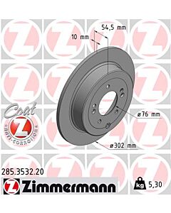 ZIMMERMANN 285353220 DISCO FRENO