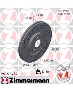 ZIMMERMANN 290226454 DISCO FRENO