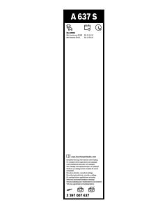 BOSCH 3397007637 SPAZZOLA TERGI