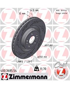 ZIMMERMANN 400368554 DISCO FRENO