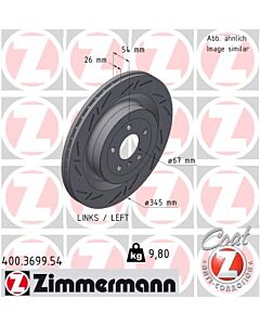ZIMMERMANN 400369954 DISCO FRENO