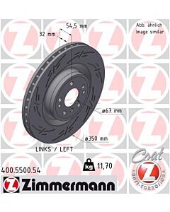 ZIMMERMANN 400550054 DISCO FRENO