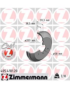 ZIMMERMANN 405410120 TAMBURO FRENO