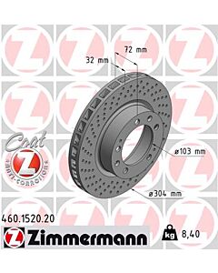 ZIMMERMANN 460152020 DISCO FRENO