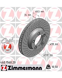 ZIMMERMANN 460156020 DISCO FRENO