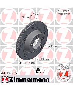 ZIMMERMANN 460156355 DISCO FRENO