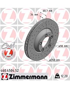 ZIMMERMANN 460450452 DISCO FRENO