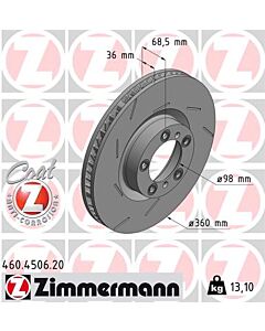 ZIMMERMANN 460450620 DISCO FRENO