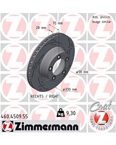 ZIMMERMANN 460450955 DISCO FRENO