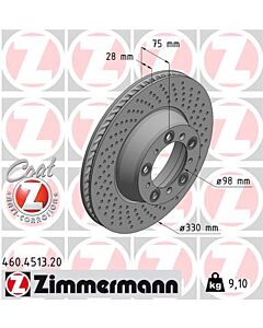 ZIMMERMANN 460451320 DISCO FRENO