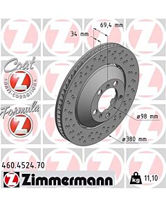 ZIMMERMANN 460452470 DISCO FRENO