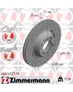 ZIMMERMANN 460452770 DISCO FRENO