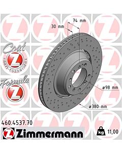 ZIMMERMANN 460453770 DISCO FRENO