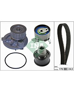 INA 530007930 POMPA ACQUA + KIT CINGHIE DENTATE