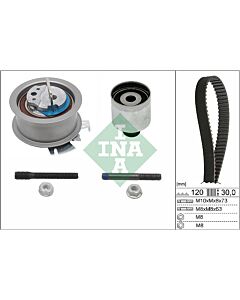 INA 530020110 KIT CINGHIE DENTATE