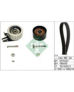 INA 530056110 KIT CINGHIE DENTATE