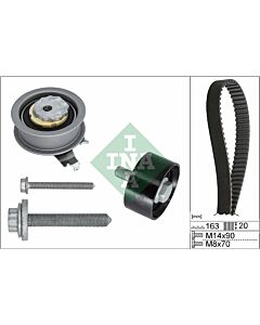 INA 530071110 KIT CINGHIE DENTATE