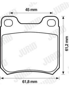 JURID 571389J KIT PASTIGLIE FRENO, FRENO A DISCO