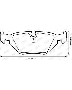 JURID 571527J KIT PASTIGLIE FRENO, FRENO A DISCO