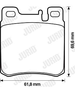JURID 571722J KIT PASTIGLIE FRENO, FRENO A DISCO