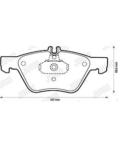 JURID 571876J KIT PASTIGLIE FRENO, FRENO A DISCO