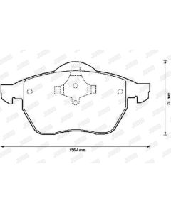 JURID 571900J KIT PASTIGLIE FRENO, FRENO A DISCO