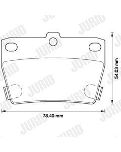 JURID 572488J KIT PASTIGLIE FRENO, FRENO A DISCO