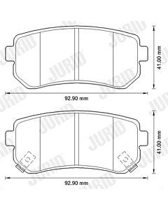 JURID 572590J KIT PASTIGLIE FRENO, FRENO A DISCO