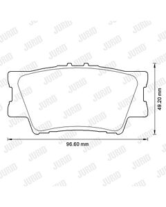 JURID 572595J KIT PASTIGLIE FRENO, FRENO A DISCO