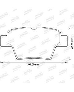 JURID 573235J KIT PASTIGLIE FRENO, FRENO A DISCO