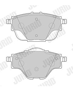 JURID 573622J KIT PASTIGLIE FRENO, FRENO A DISCO