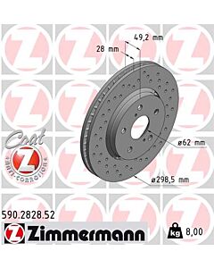 ZIMMERMANN 590282852 DISCO FRENO