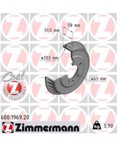 ZIMMERMANN 600196920 TAMBURO FRENO