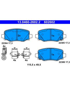 ATE 13046026022 KIT PASTIGLIE FRENO, FRENO A DISCO