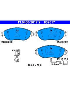 ATE 13046026172 KIT PASTIGLIE FRENO, FRENO A DISCO