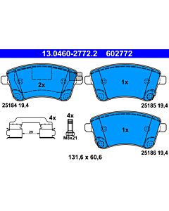 ATE 13046027722 KIT PASTIGLIE FRENO, FRENO A DISCO